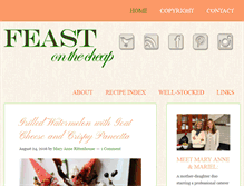 Tablet Screenshot of feastonthecheap.net